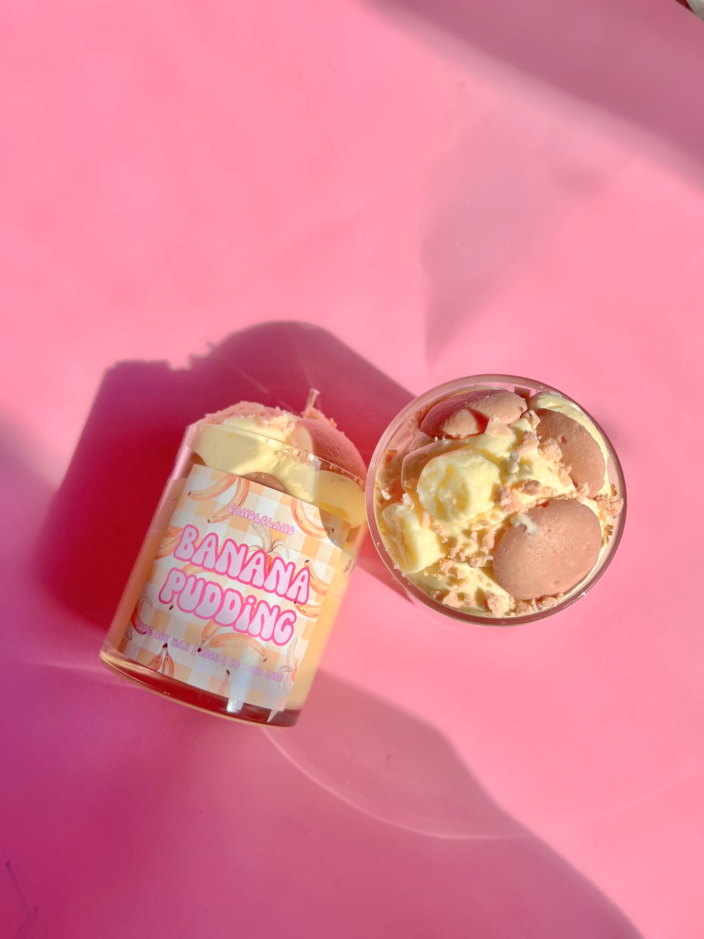 Banana Pudding Dessert Candle