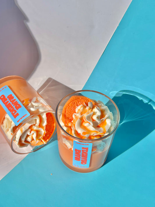 Orange Creamsicle Dessert Candle